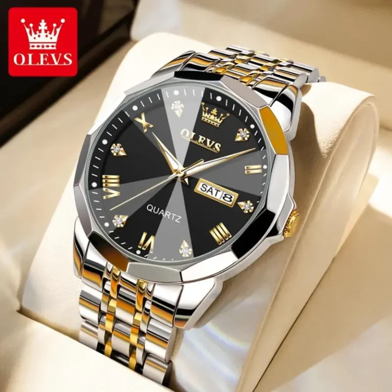 OLEVS 9931G New Exclusive Design Quartz Watch for Men , Code : 3830