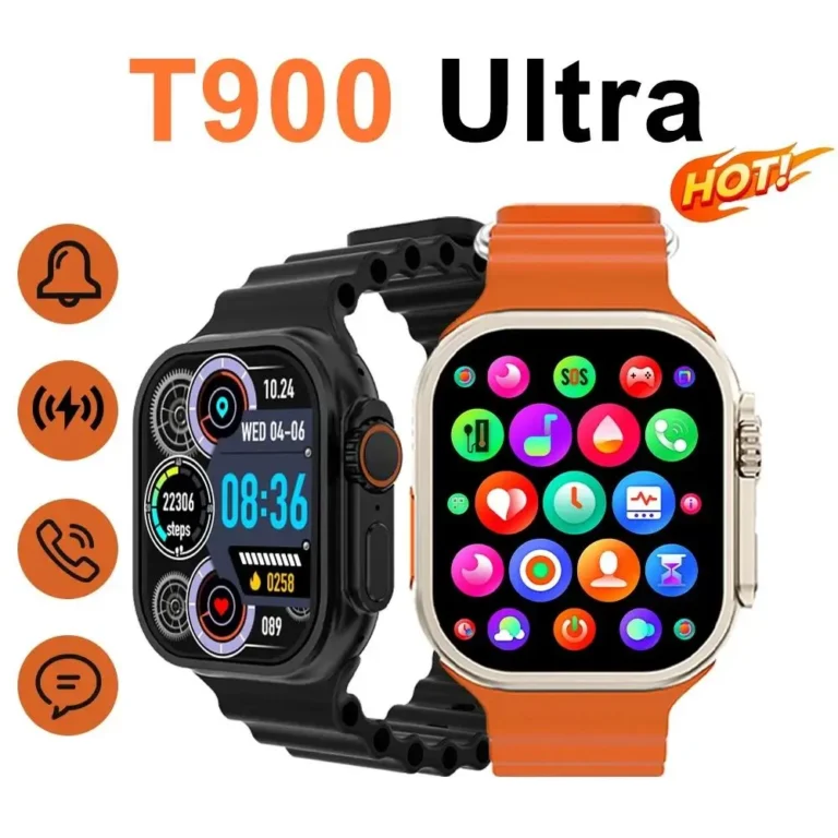 2024 New T900 Ultra Smartwatch Fitness Tracking Heart Rate Sleep Monitoring Smartwatch Sport Watch